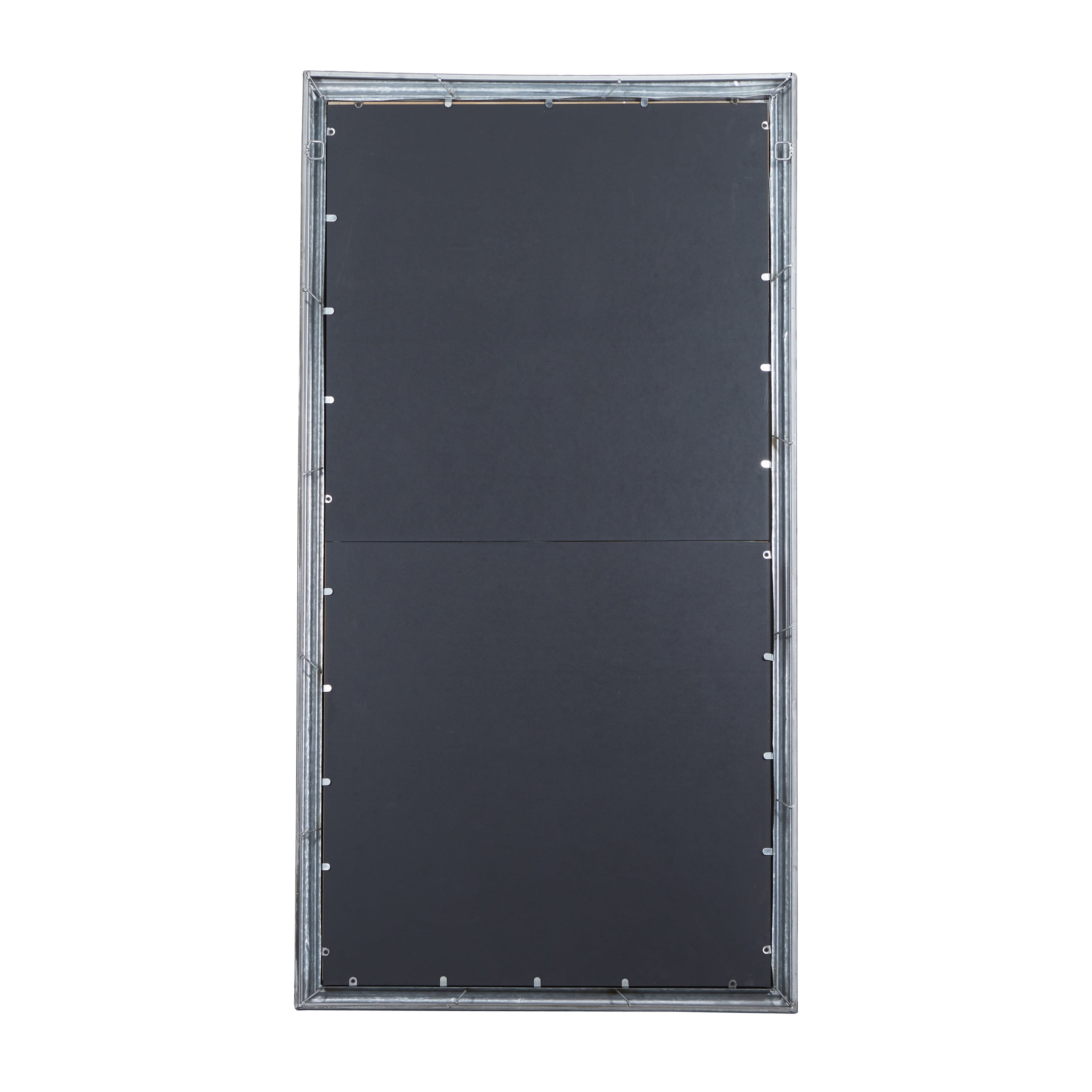 DecMode 35" x 67" Brown Window Pane Inspired Wall Mirror