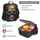 thumbnail image 5 of Disketp Metal Style Horned Skull Mochila Estampada de Gran Capacidad con Lonchera y Estuche, Set de 3 Piezas para Estudiantes, 5 of 7