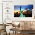 thumbnail image 4 of Elephant Stock Statue Of Liberty And Skyline Wall Art - Horizontal Canvas Wall Art - Living Room Wall Decor - Places Canvas - Black And Blue Decor - 12" x 8", 4 of 4