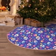 thumbnail image 5 of Bingfone Christmas Tree Skirt Mat Christmas Decoration Interior 30" -colorful Skull flower leaf, 5 of 6