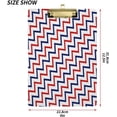 thumbnail image 2 of FMSHPON Chevron Pattern Clipboard Hardboard Wood Nursing Clip Board and Pull for Standard A4 Letter 13x9 inches, 2 of 7