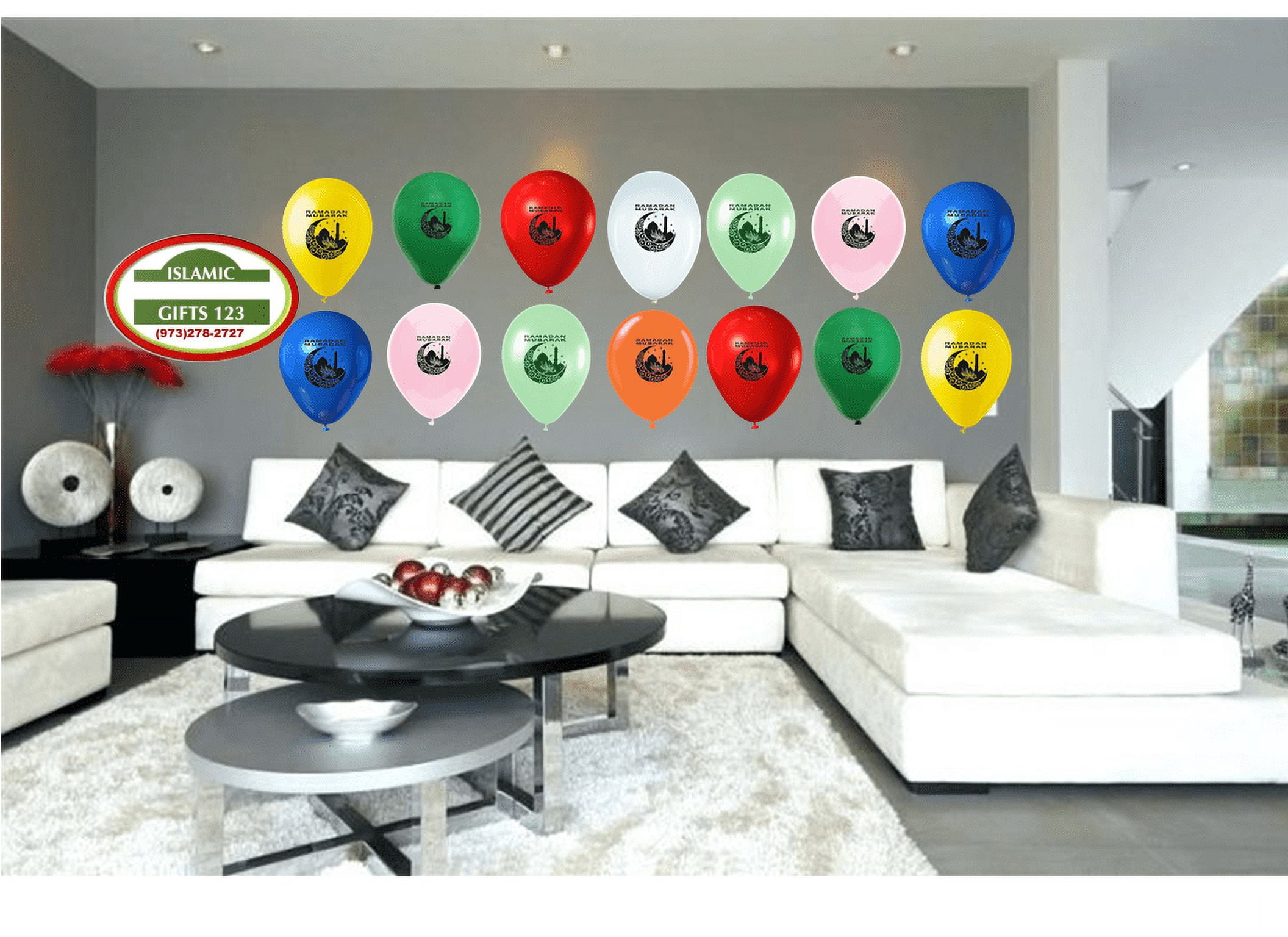 Ramadan Balloons[500 Pack ]Ramadan Decorations Ramadan Mubarak Wall Decoration Eid Favors Ramadan Gifts Islamic Decoration Islamic Gifts 123