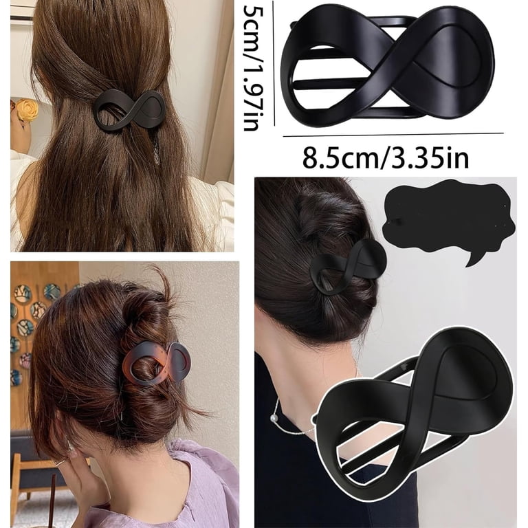 Hair Clips for Fine Hair, Hair Clips Women, French Matte  display picture 3