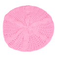 thumbnail image 2 of Pink Season Women Fall Winter Hat Knitted Bonnet Solid Color Elastic Twisted Texture Keep Warm Beret Photo Prop Cap for Outdoor Activities Travel Cycling, 2 of 2
