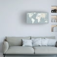 thumbnail image 3 of Moira Hershey 'Calm World Map Crop' Canvas Art, 3 of 3