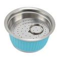 thumbnail image 3 of Filtre à Café en Acier Inoxydable, Ensemble de Capsules de Café Réutilisables Rechargeables en Acier Inoxydable Tasse à Café avec Brosse Cuillère Résultats Impressionnants, 3 of 12