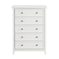 thumbnail image 3 of Llinc Store 44.3" Tall Modern 5 Drawers Dresser Freestanding 15" Depth Drawers Cabinet, Chest of Drawers Closet Organizers for Living Room, Bedroom, White, 3 of 7