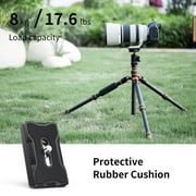 K&F CONCEPT Carbon Fiber Travel Tripod for DSLR Camera, Monopod, 360° Ball Head, 17.6lbs Load Capacity
