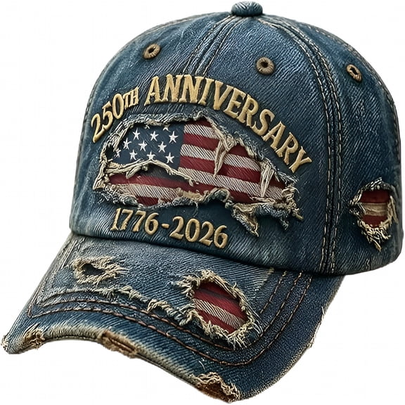 TELOLY 250th Anniversary USA Hat Eagle 250 Year American Anniversary Baseball Cap Adjustable Patriotic Hats