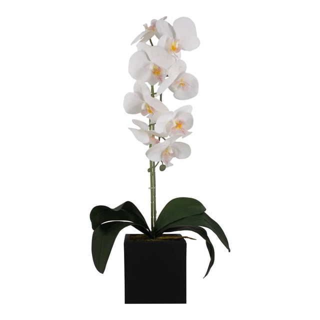 Maceta Iko-An Maxi Orquidea artificial blanca