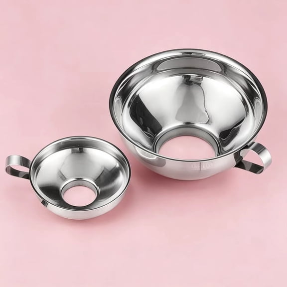 Canning Funnel, 2 Pack Stainless Steel Canning Supplies Kitchen Funnel Jar Funnel Canning Funnel