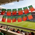 thumbnail image 4 of 196 Inch Portugal Bunting Flags Set of 20, 5.5x8.3 Inch Each Nylon Flag Garland for Football Matches Viewing, Fan Themed Party Bar Atmosphere Decoration, 4 of 6