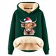 thumbnail image 1 of WILLBEST Sudadera para Mujer, Estilo Vaquero Navideño, con Capucha y Estampado Grueso XXXXX-Grande, 1 of 4