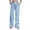 Blue, variant on Women's Heart Print Drawstring Relaxed Fit Pants, Soft Stretch Wide Leg Trousers with Pockets, Casual Comfortable Bottoms for Home and Everyday Wear