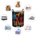 thumbnail image 4 of Balery Not All Who Wander Are Lost Hiking Cesta de ropa redonda con asas, impermeable, independiente, para ropa, juguetes, dormitorio y familia-Small, 4 of 6