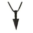 thumbnail image 1 of Redempat Stylish Triangular Spearhead Necklace Set Highly Polished Long-lasting Color Retention And Can Wear Black, 1 of 6