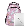 thumbnail image 7 of FORMRS Unisex Backpack Elementary School Travel Bookbag with Reflective Stripes, Purple Halloween, 7 of 7