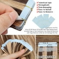 thumbnail image 4 of Benehair Tape In Hair Skin Weft Human Hair Extensions Thick Full Head Invisible Highlight Ombre 40pcs/100g for Women US, 4 of 13