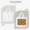 thumbnail image 2 of Rocae Yellow Black Plaid Sunflower or Plush Underarm Bag White Furry Purse Handbag for Autumn and Winter, 2 of 7