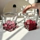 thumbnail image 4 of Artistic Wine Glass Ice Cube Cup Light Luxury Water Whiskey Home (Transparent, 300 ml / 10.15 oz) Transparent 300 ml / 10.15 oz Ref: 4561, 4 of 5