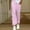 Pink, variant on Women's Pants Under $10 High Rise Staright Leg With Pockets Casual Daily Pocket Elastic Waist Loose Fashion Straight Leg Pants