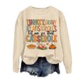 thumbnail image 3 of WILLBEST Sweat à Capuche Mode Hiver pour Femmes Imprimé Festif de Noël Col Rond Plongée, 3 of 3