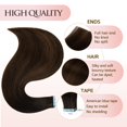 thumbnail image 3 of Extensiones de cabello AGMITY Tape en cabello humano 100% real, 40 g, 3 of 6