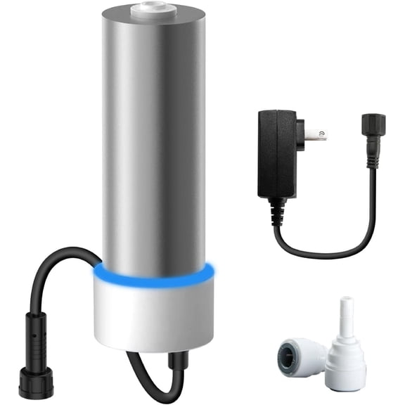 Waterdrop LED UV Ultraviolet Water Filter for Under Sink Water Filter and Reverse Osmosis System, Stainless Steel, 50 Year Life