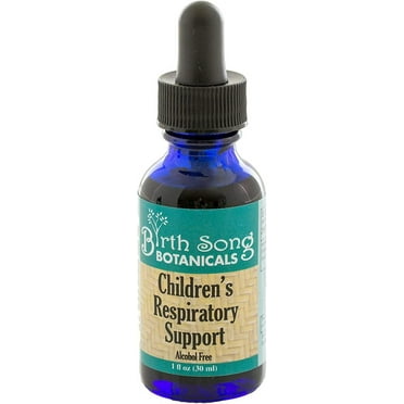 Birth Song Botanicals Children's Elderberry Respiratory Support Tincture, Liquid Drops, Herbal Immune Support Supplement for Kids 1oz Bottle