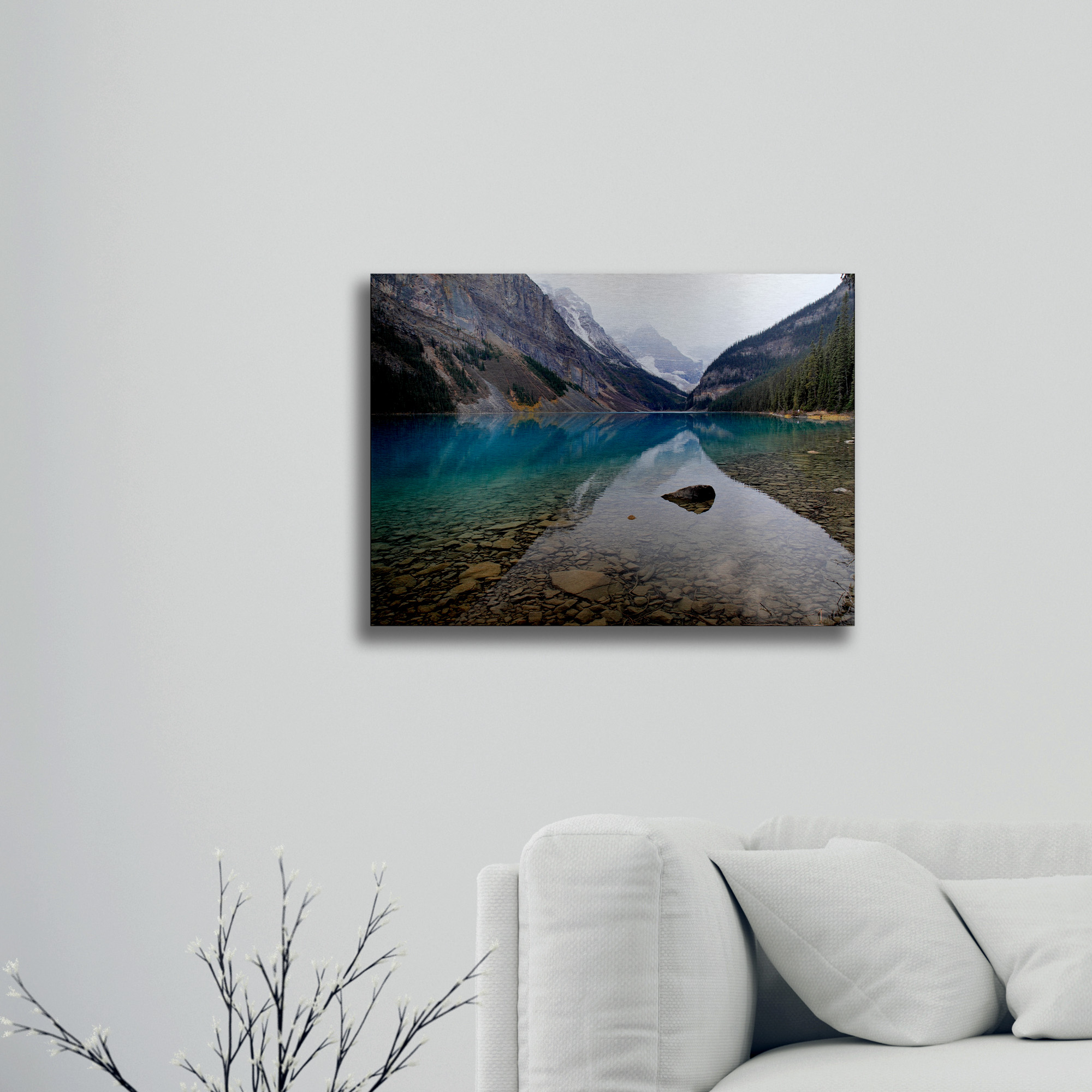 Trademark Fine Art 'Lake Louise' Brushed Aluminum Wall Art Art by Pierre Leclerc