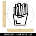 thumbnail image 2 of French Fries Snack Doodle Self-Inking Rubber Stamp Ink Stamper - Black Ink - Medium 1 Inch, 2 of 7