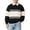 54# Black, variant on Men Rugby Shirt Color Block Pullover Sweatshirt Loose Fit Preppy Golf Polo Shirt, Rugby Shirts for Men Trendy Color Matching Striped Sweatshirts Casual Long Sleeve Collared Pullover Tops Coffee,XL