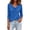 Blue-button up blouse, variant on Womens Cowl Neck Pullover Long Sleeve Loose Relaxed Fit Blouse Lightweight Solid Color Shirts