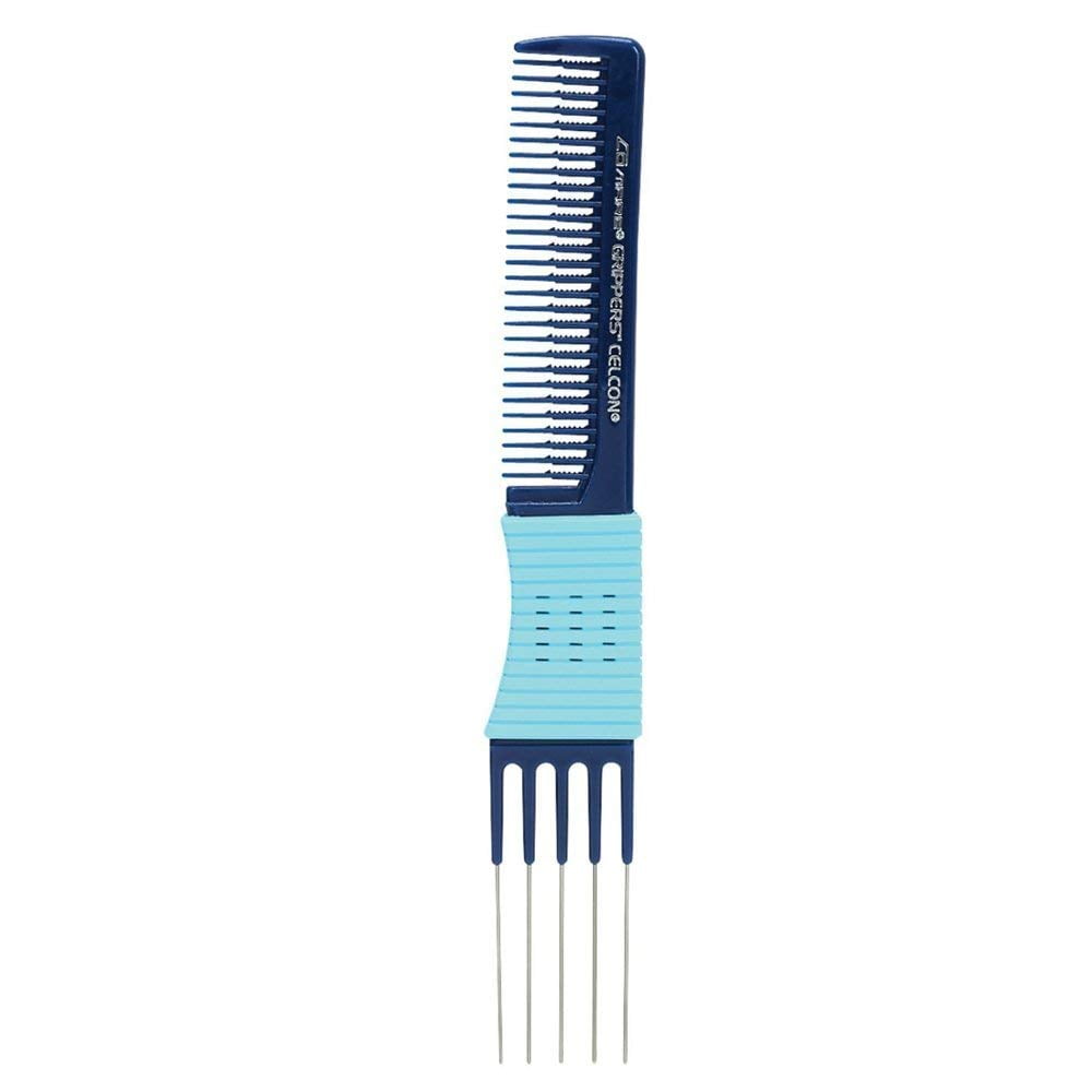 Tellsell Pick Lift Comb Metal Stainless Steel Salon Grade Anti Frizz