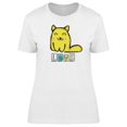 thumbnail image 1 of Cute Yellow Cat Tee Women's -Image by Shutterstock, 1 of 2
