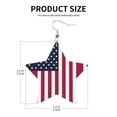 thumbnail image 3 of Leather Earrings America Flag Decorative Star Faux Leather Earring Lightweight Dangle Drop Earrings For Women, 3 of 6