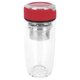thumbnail image 2 of Botella de té de agua deportiva para coche al aire libre de doble vidrio portátil de acero inoxidable de 350ML (rojo), 2 of 8