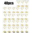 thumbnail image 2 of 40 Pcs Supports de Numéros de Table, Supports de Cartes, Clips de Menu, Supports de Panneaux de Table pour Fête Or, 2 of 6