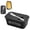 Black, variant on Butter Dish with Lid & Stainless Steel Spreader, Butter Keeper for Fridge & Table, Kitchen Storage Container for Butter Sticks, White