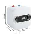 thumbnail image 5 of Mini Tank Electric Water Heater 8L Point of Use Hot Water Boat 110V 1500W 27.9*21*28cm for Kitchens, Bathrooms, RVs, 5 of 19