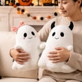 thumbnail image 4 of Ghost with Bow Plush Throw Pillow Soft Stuffed Halloween Decorative Cushion for Couch Sofa Bed Living Room, 4 of 7