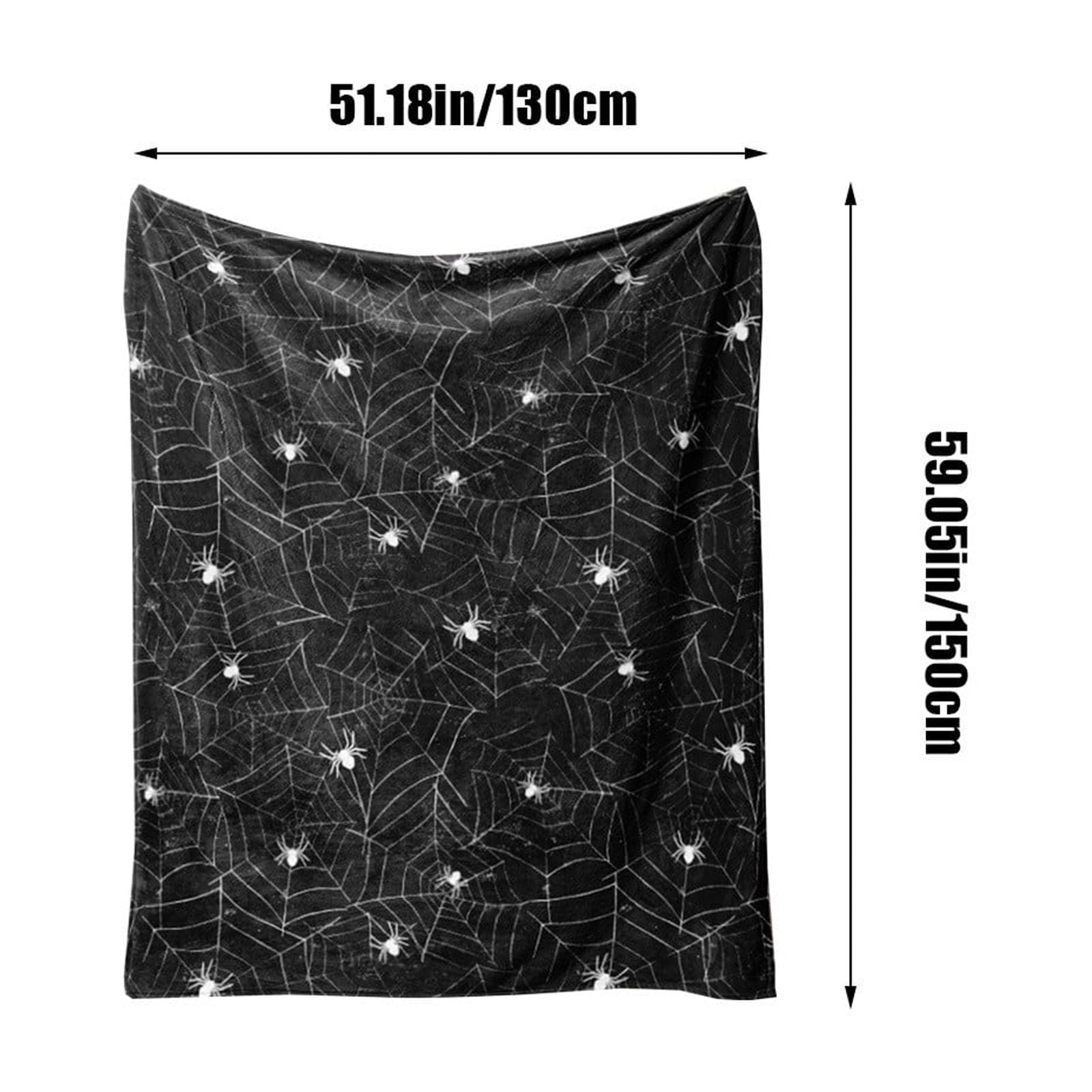 Tupukom Halloween Throw Blanket Throw Blanket for Couch Cozy Flannel White Halloween Decoration for Party Sofa Bed Living Room