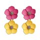thumbnail image 2 of Pendientes de cuero con forma de lágrima para Navidad, joyería para mujeres y niñas, color rosa, 2 of 4