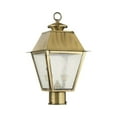 thumbnail image 3 of Livex Lighting Mansfield 2 Light Outdoor Post Lantern, 3 of 7