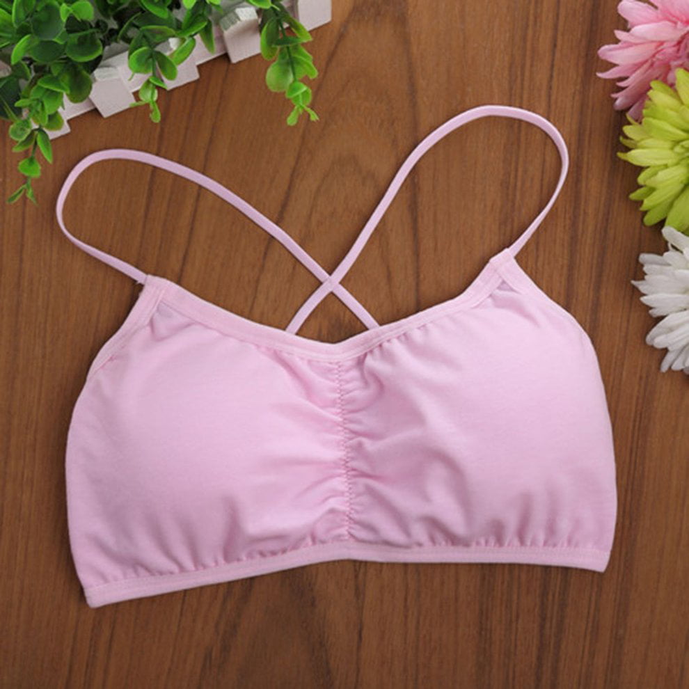 Colorful Full Cotton Bra Young Teenager Girl Student Narrow Shoulder ...
