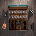 thumbnail image 2 of ProCase Caja para Reloj de 12 Ranuras, Estuche Organizador de Relojes de 2 Pisos con Tapa Vidrio Anti-polvo Almacenaje Guardarrelojes para Hombres y Mujeres (Verde), 2 of 14