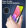 thumbnail image 5 of for Samsung Galaxy A03S Case, with Tempered Glass Screen Protector, Dust Proof Port Cover, Full Body Protection Rubber Cover Phone Case for Samsung Galaxy A03S/A02S, Black/Black, 5 of 16
