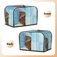 thumbnail image 3 of Haiem Funny Cat Taking a Bath Print Toaster Covers 2 Slice Wide Slot,Bread Dust Cover & Fingerprint Protection,Bread Machine Cover,Appliance Covers, 3 of 7
