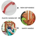 thumbnail image 5 of LEORX Red Abs Material Safe Use Anti-Slip Effect Playground Safety Handle 1Set for Childrens Swing Sets, 5 of 8