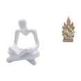 thumbnail image 1 of Figura de pensador abstracto,Estatua de pensador abstracto,decoración para el hogar,Estatua católica,Colección de estatuas y figuritas de adornos,Escultura católica de la Santísima Virgen, 1 of 8